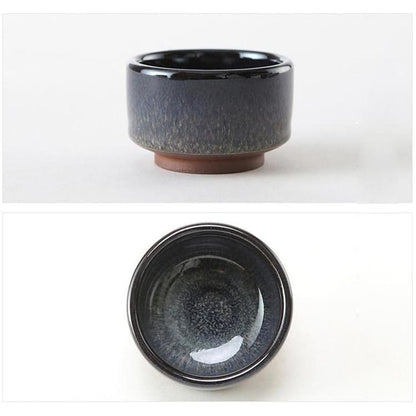 Japanese Sake Cup Handmade Purple Clay For Tea