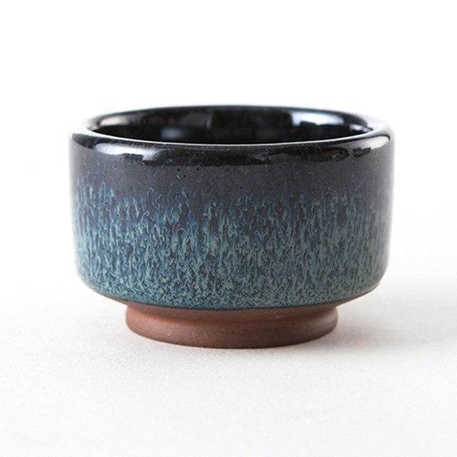 Japanese Sake Cup Handmade Purple Clay For Tea