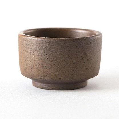 Japanese Sake Cup Handmade Purple Clay For Tea