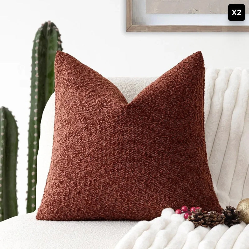 Bouclé Cushion Cover Soft Texture For Home