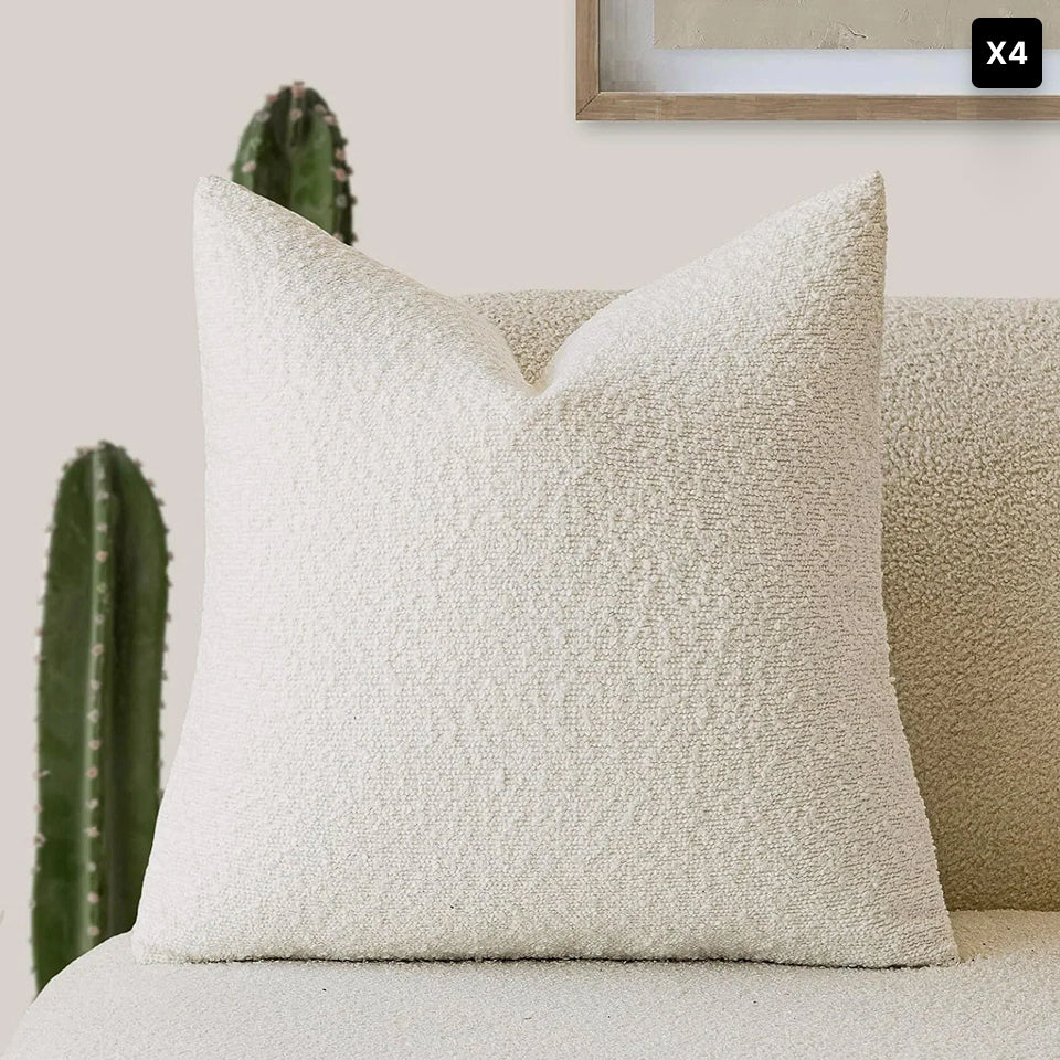 Bouclé Cushion Cover Soft Texture For Home