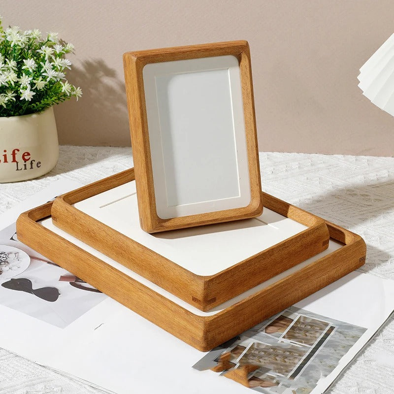 rounded corner wooden photo frame