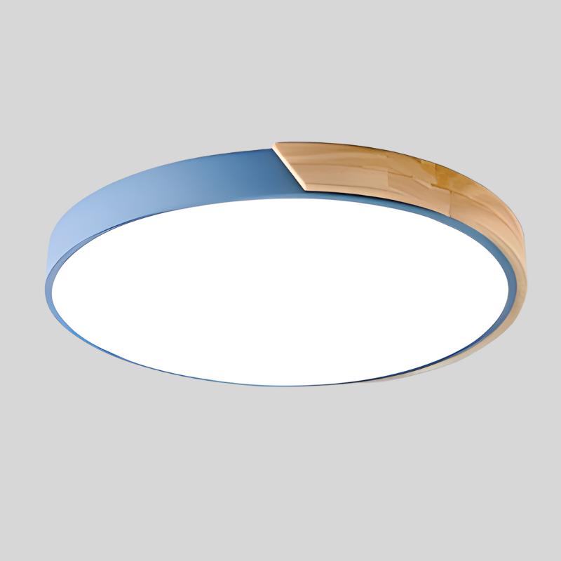 LED Ceiling Light – Wooden Finish – Round Design